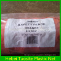 Valla de seguridad plástica de la barrera anaranjada de alta calidad / cercado plástico de la malla del polipropileno sacado